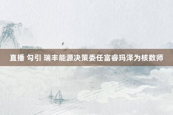 直播 勾引 瑞丰能源决策委任富睿玛泽为核数师